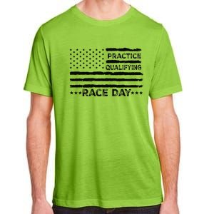 Funny Monday Tuesday Thursday Practice Qualifying Race Day (5) Adult ChromaSoft Performance T-Shirt