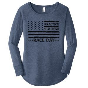 Funny Monday Tuesday Thursday Practice Qualifying Race Day (5) Women's Perfect Tri Tunic Long Sleeve Shirt