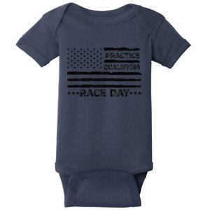 Funny Monday Tuesday Thursday Practice Qualifying Race Day (5) Baby Bodysuit