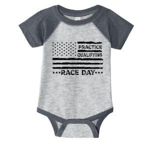 Funny Monday Tuesday Thursday Practice Qualifying Race Day (5) Infant Baby Jersey Bodysuit