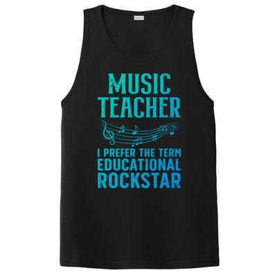 Funny Music Teacher Art Educational Rockstars Cute Gift PosiCharge Competitor Tank