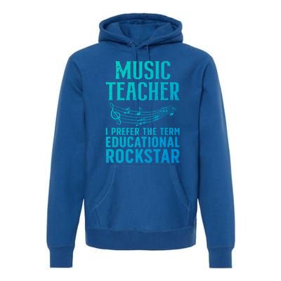 Funny Music Teacher Art Educational Rockstars Cute Gift Premium Hoodie