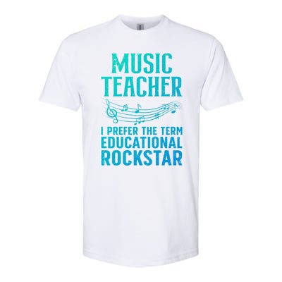 Funny Music Teacher Art Educational Rockstars Cute Gift Softstyle CVC T-Shirt