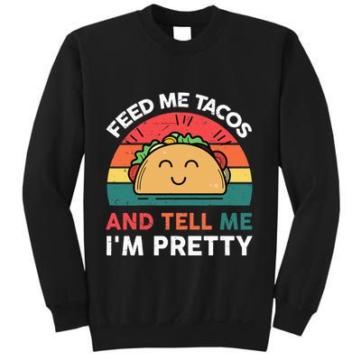 Feed Me Taco Mexican Tuesday Fiesta Kids Funny Sweatshirt