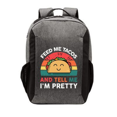 Feed Me Taco Mexican Tuesday Fiesta Kids Funny Vector Backpack