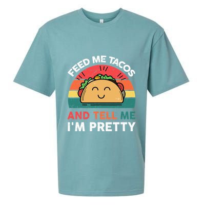 Feed Me Taco Mexican Tuesday Fiesta Kids Funny Sueded Cloud Jersey T-Shirt