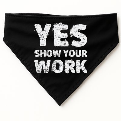 Funny Math Teacher show your work thanks Equation physics USA-Made Doggie Bandana