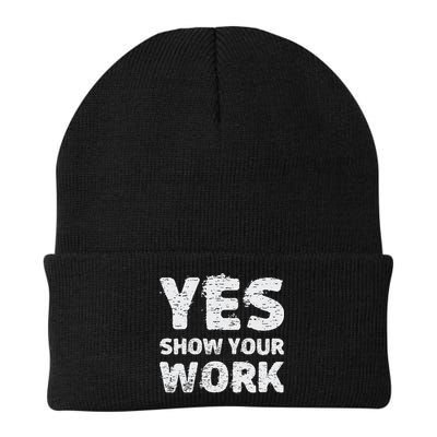 Funny Math Teacher show your work thanks Equation physics Beanie