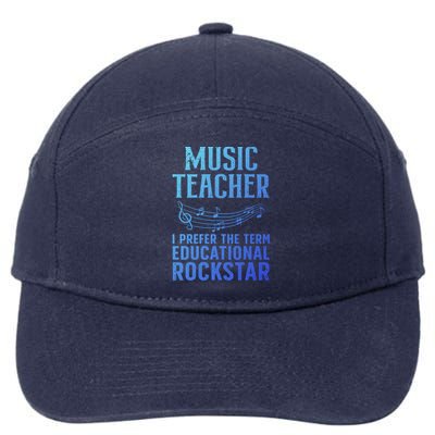 Funny Music Teacher Art Educational Rockstars Cute Gift 7-Panel Snapback Hat