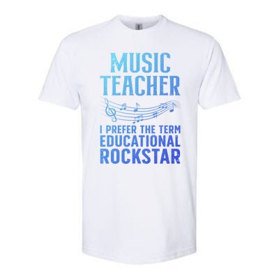 Funny Music Teacher Art Educational Rockstars Cute Gift Softstyle® CVC T-Shirt