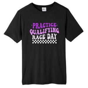 Funny Monday Tuesday Thursday Practice Qualifying Race Day (3) Tall Fusion ChromaSoft Performance T-Shirt