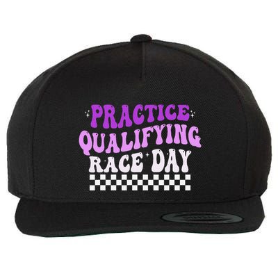 Funny Monday Tuesday Thursday Practice Qualifying Race Day (3) Wool Snapback Cap