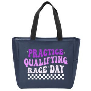 Funny Monday Tuesday Thursday Practice Qualifying Race Day (3) Zip Tote Bag