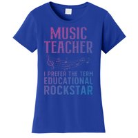 Funny Music Teacher Art Educational Rockstars Cute Gift Women's T-Shirt