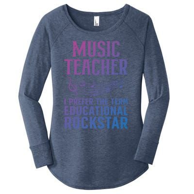 Funny Music Teacher Art Educational Rockstars Cute Gift Women's Perfect Tri Tunic Long Sleeve Shirt