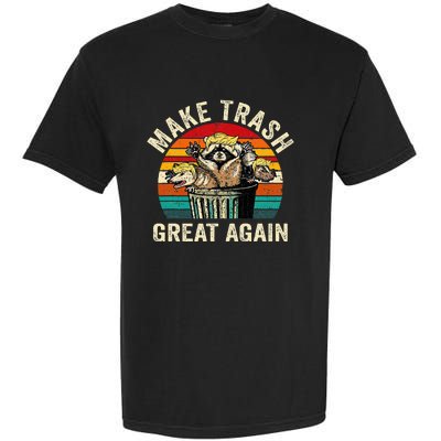 Funny Make Trash Great Again Trump Garbage Racoon Garment-Dyed Heavyweight T-Shirt