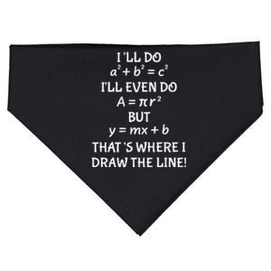 Funny Math Teacher Joke Women Fun Best Math Quotes USA-Made Doggie Bandana