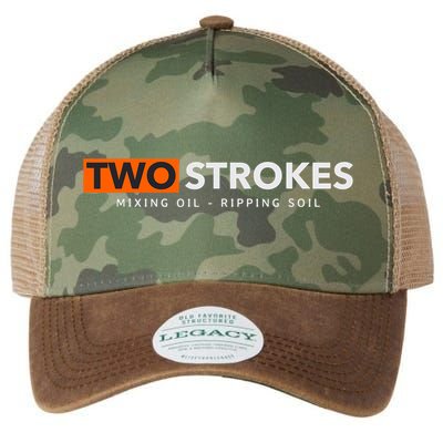 Funny Motocross Two Strokes Mixing Oil Ripping Soil Legacy Tie Dye Trucker Hat