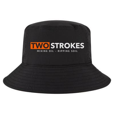 Funny Motocross Two Strokes Mixing Oil Ripping Soil Cool Comfort Performance Bucket Hat