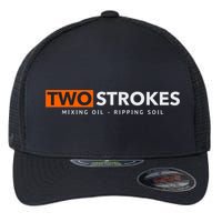 Funny Motocross Two Strokes Mixing Oil Ripping Soil Flexfit Unipanel Trucker Cap