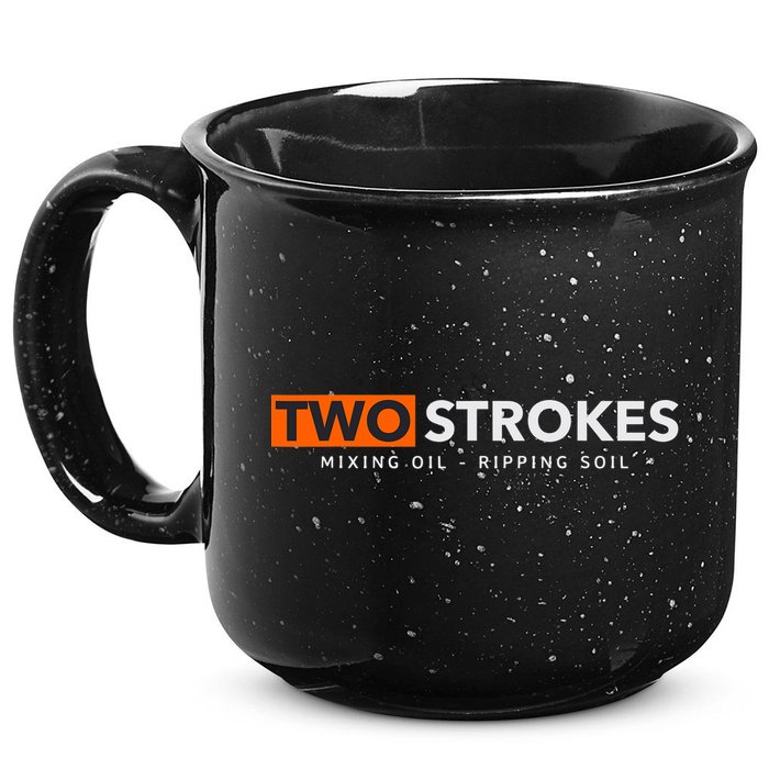 Funny Motocross Two Strokes Mixing Oil Ripping Soil 15oz Campfire Ceramic Mug