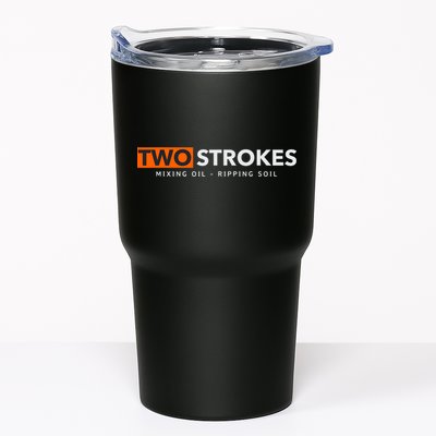 Funny Motocross Two Strokes Mixing Oil Ripping Soil Tumbler