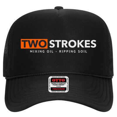 Funny Motocross Two Strokes Mixing Oil Ripping Soil Trucker Hat