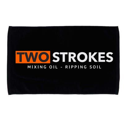 Funny Motocross Two Strokes Mixing Oil Ripping Soil Microfiber Hand Towel