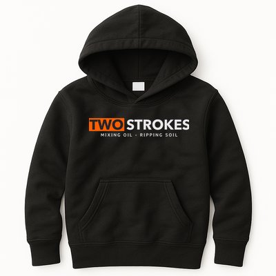 Funny Motocross Two Strokes Mixing Oil Ripping Soil Kids Hoodie