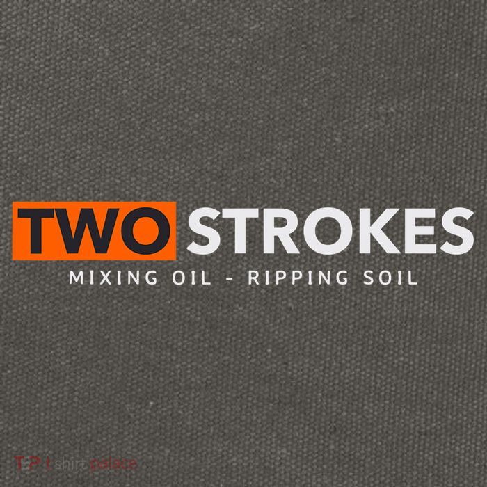Funny Motocross Two Strokes Mixing Oil Ripping Soil Cotton Canvas Backpack