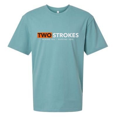 Funny Motocross Two Strokes Mixing Oil Ripping Soil Sueded Cloud Jersey T-Shirt