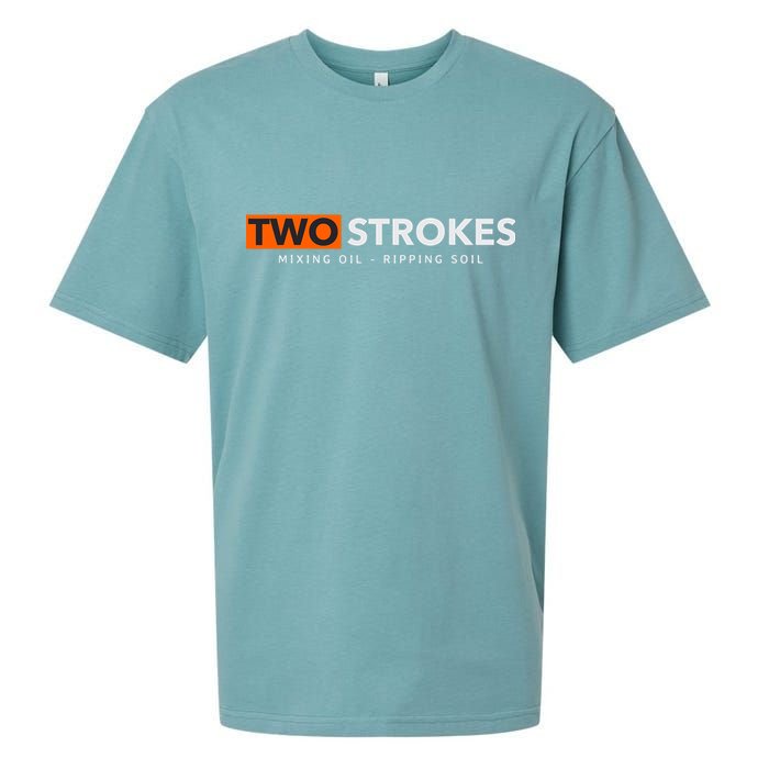 Funny Motocross Two Strokes Mixing Oil Ripping Soil Sueded Cloud Jersey T-Shirt