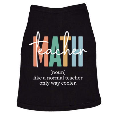 Funny Math Teacher Definition And Funny Gift Doggie Tank