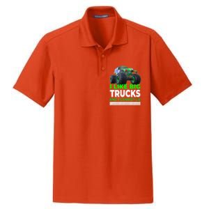 Funny Monster Truck I Like Big Trucks For Adults Dry Zone Grid Polo