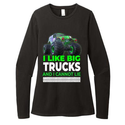 Funny Monster Truck I Like Big Trucks For Adults Womens CVC Long Sleeve Shirt