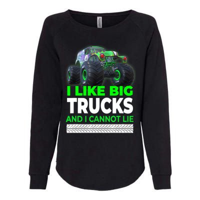 Funny Monster Truck I Like Big Trucks For Adults Womens California Wash Sweatshirt