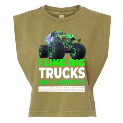 Funny Monster Truck I Like Big Trucks For Adults Garment-Dyed Women's Muscle Tee