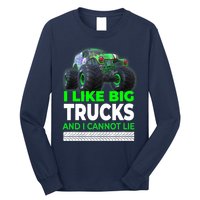 Funny Monster Truck I Like Big Trucks For Adults Long Sleeve Shirt