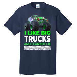 Funny Monster Truck I Like Big Trucks For Adults Tall T-Shirt