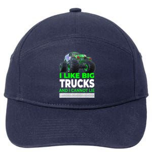 Funny Monster Truck I Like Big Trucks For Adults 7-Panel Snapback Hat