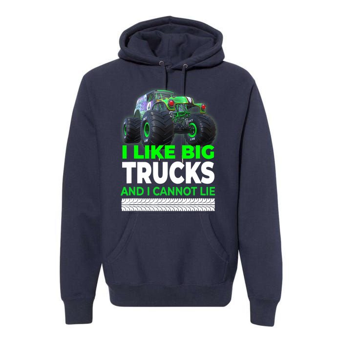 Funny Monster Truck I Like Big Trucks For Adults Premium Hoodie