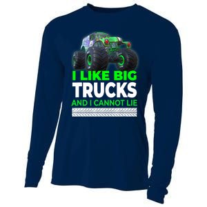 Funny Monster Truck I Like Big Trucks For Adults Cooling Performance Long Sleeve Crew