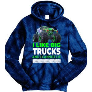 Funny Monster Truck I Like Big Trucks For Adults Tie Dye Hoodie