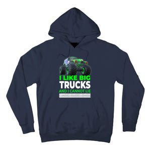 Funny Monster Truck I Like Big Trucks For Adults Tall Hoodie