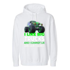 Funny Monster Truck I Like Big Trucks For Adults Garment-Dyed Fleece Hoodie