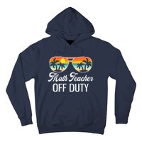 Funny Math Teacher Off Duty Sunglasses Beach Sunset Hoodie