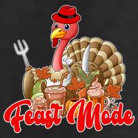 Feast Mode Turkey Thanksgiving Holiday 11oz C Handle Ceramic Mug