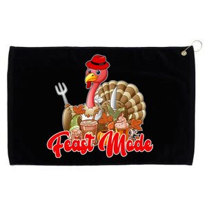 Feast Mode Turkey Thanksgiving Holiday Grommeted Golf Towel