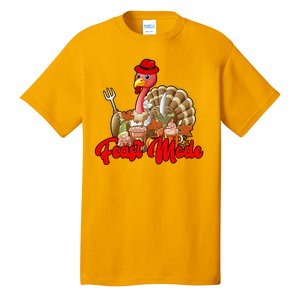 Feast Mode Turkey Thanksgiving Holiday Tall T-Shirt