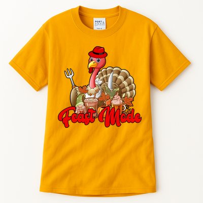 Feast Mode Turkey Thanksgiving Holiday Tall T-Shirt